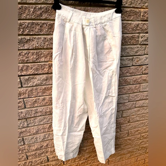Massimo Dutti Pants - New MASSIMO DUTTI linen trouser Sz 10 USHigh rise pant